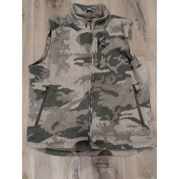 Cabela's Other - Cabela’s Wooltimate 4MOST Windshear Hunting Vest Men’s XL Camo Wool Blend